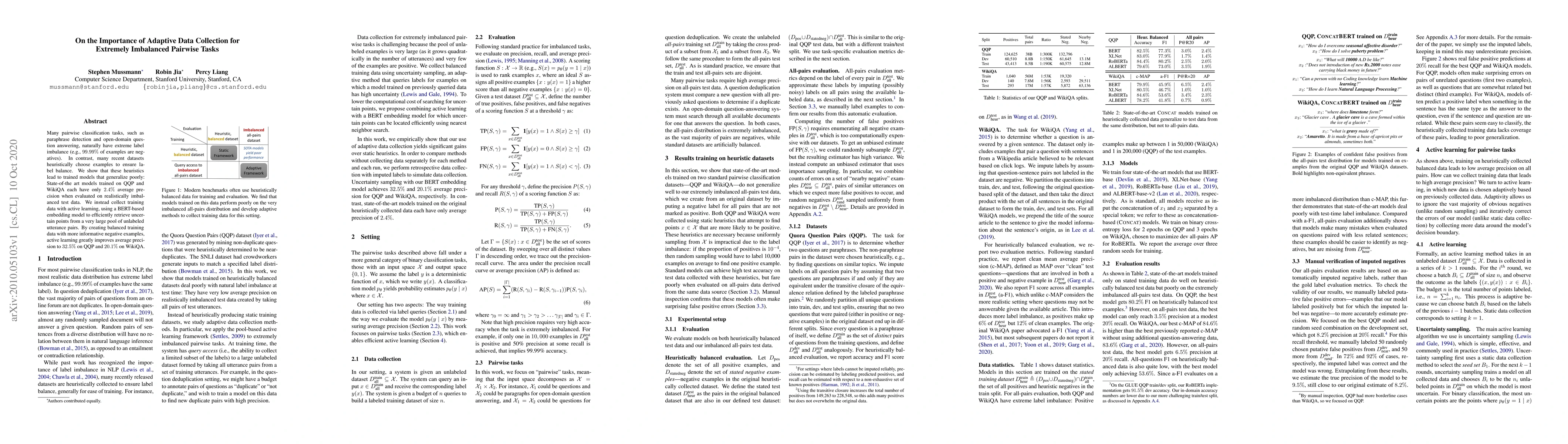 Thumbnail for On the Importance of Adaptive Data Collection for Extremely Imbalanced
  Pairwise Tasks