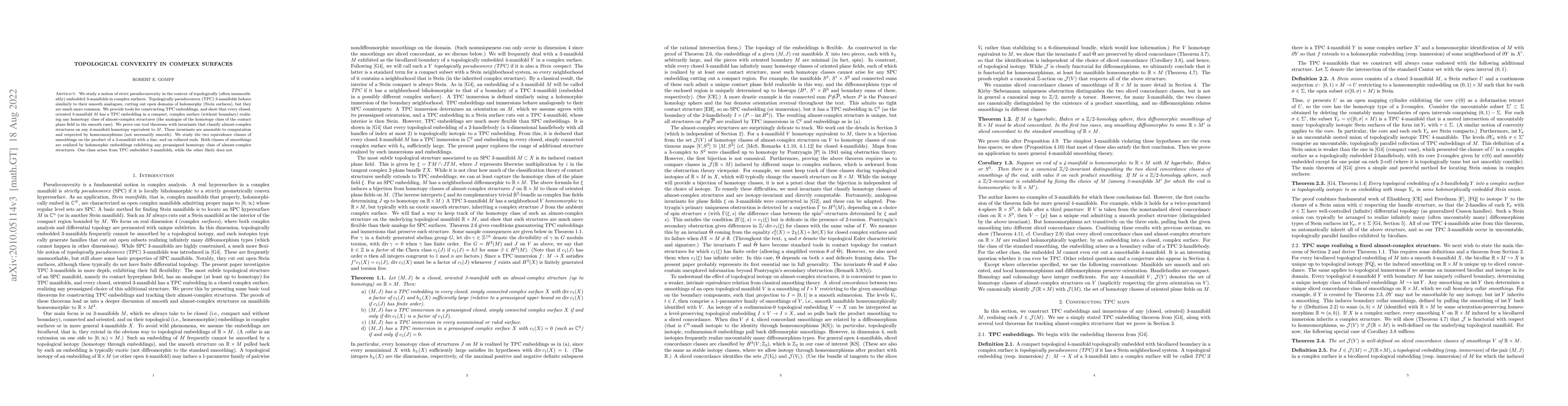 Thumbnail for Topological convexity in complex surfaces