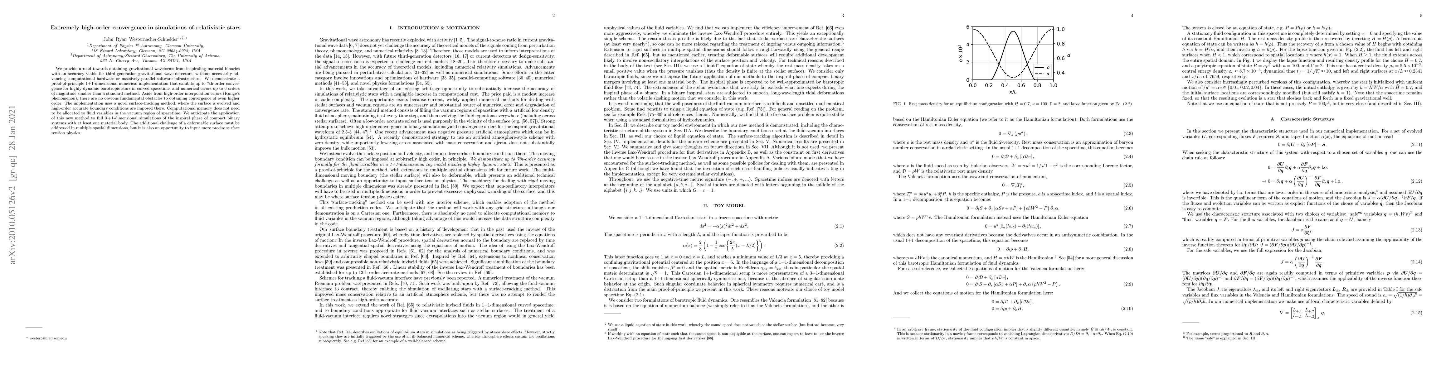 Thumbnail for Extremely High-Order Convergence in Simulations of Relativistic Stars