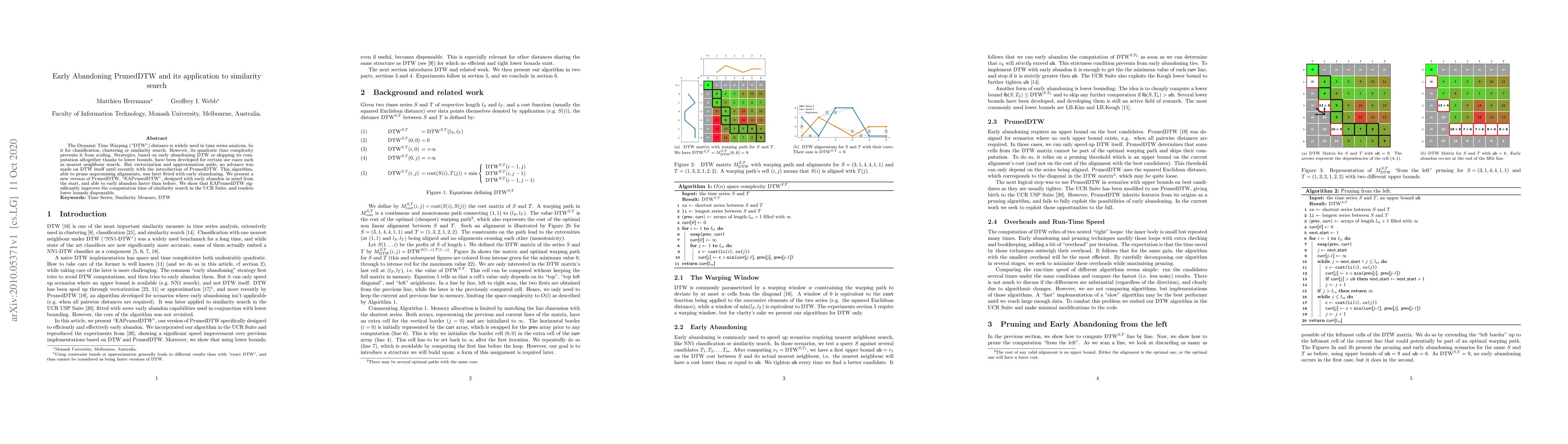 Thumbnail for Early Abandoning PrunedDTW and its application to similarity search