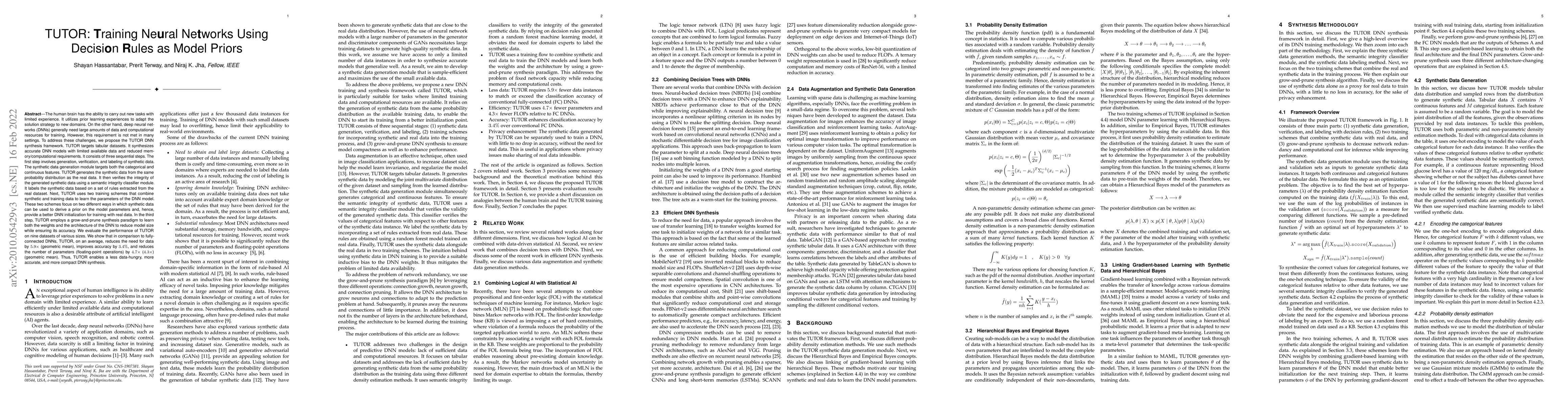 Thumbnail for TUTOR: Training Neural Networks Using Decision Rules as Model Priors
