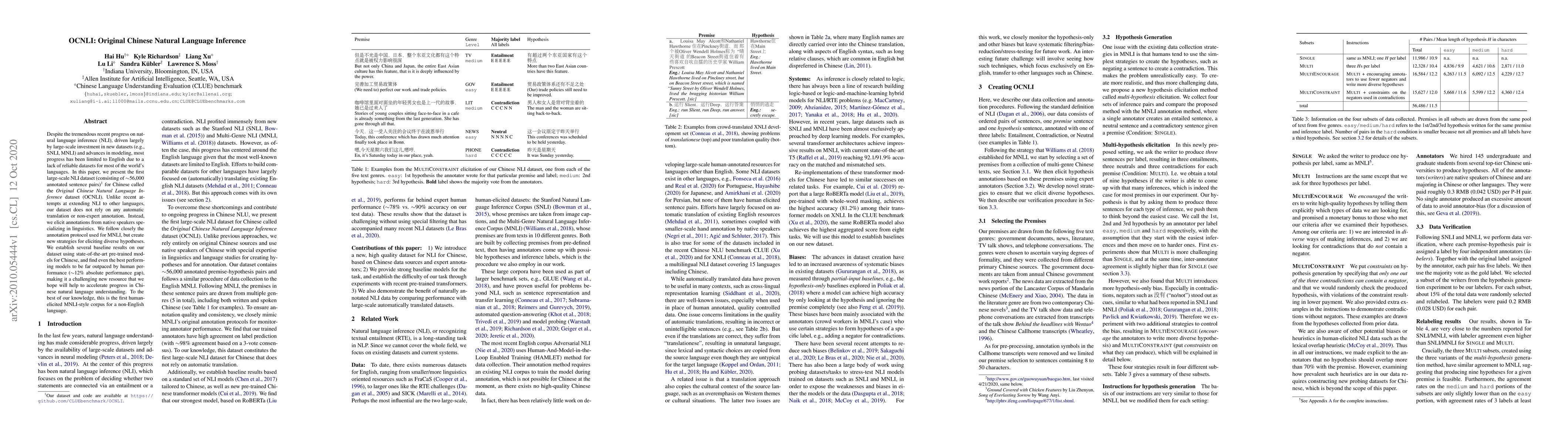 Thumbnail for OCNLI: Original Chinese Natural Language Inference