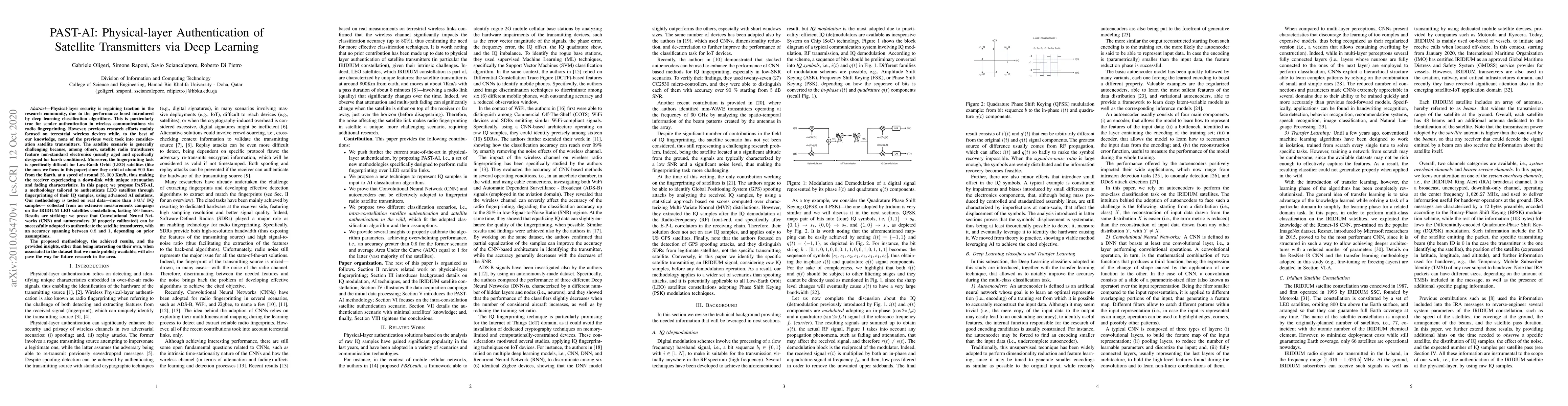 Thumbnail for PAST-AI: Physical-layer Authentication of Satellite Transmitters via
  Deep Learning