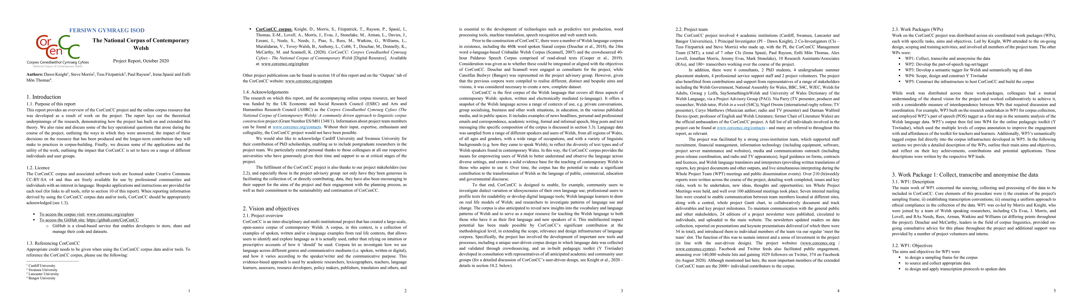 Thumbnail for The National Corpus of Contemporary Welsh: Project Report | Y Corpws
  Cenedlaethol Cymraeg Cyfoes: Adroddiad y Prosiect