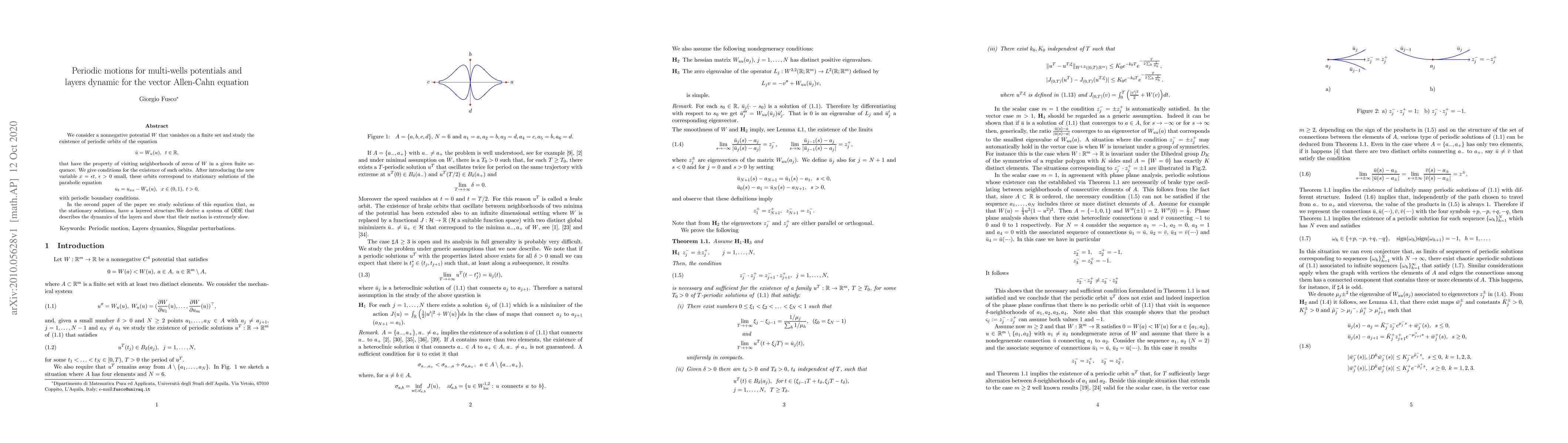 Thumbnail for Periodic motions for multi-wells potentials and layers dynamic for the
  vector Allen-Cahn equation