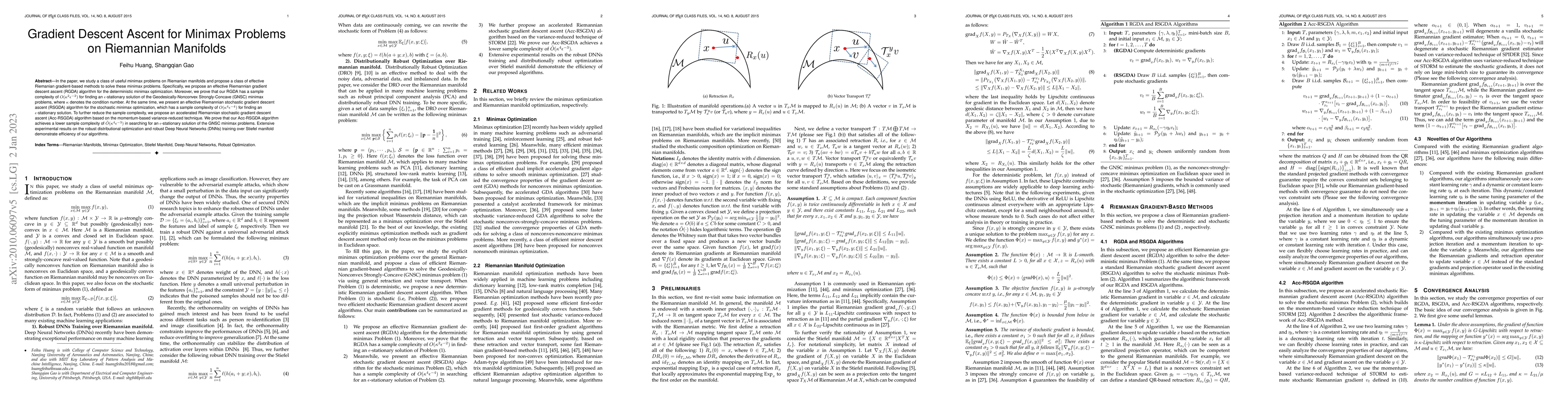 Thumbnail for Gradient Descent Ascent for Minimax Problems on Riemannian Manifolds