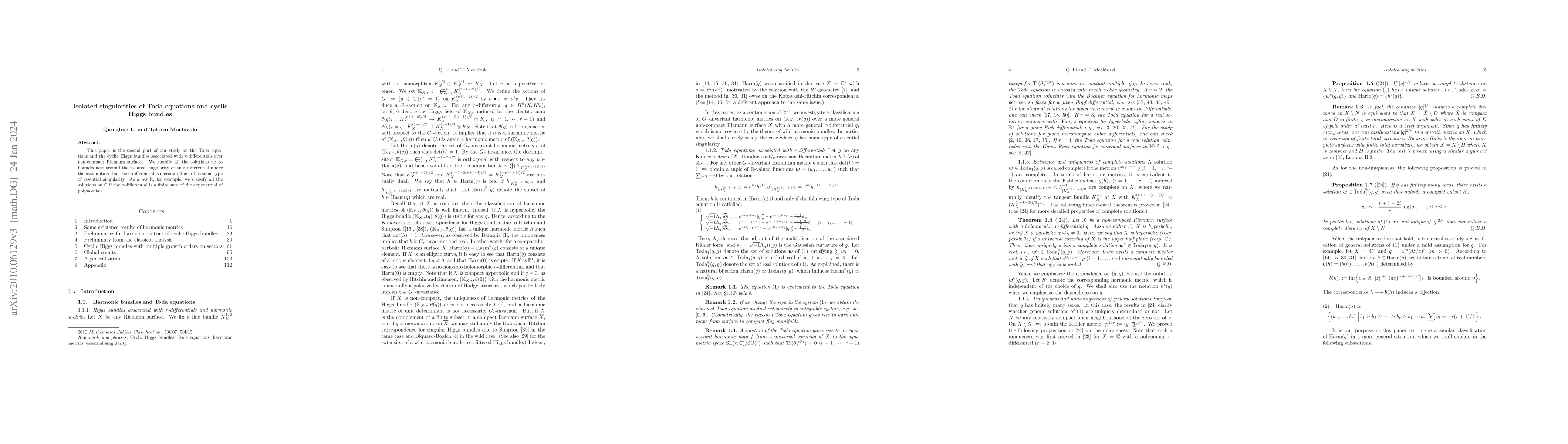 Thumbnail for Isolated singularities of Toda equations and cyclic Higgs bundles