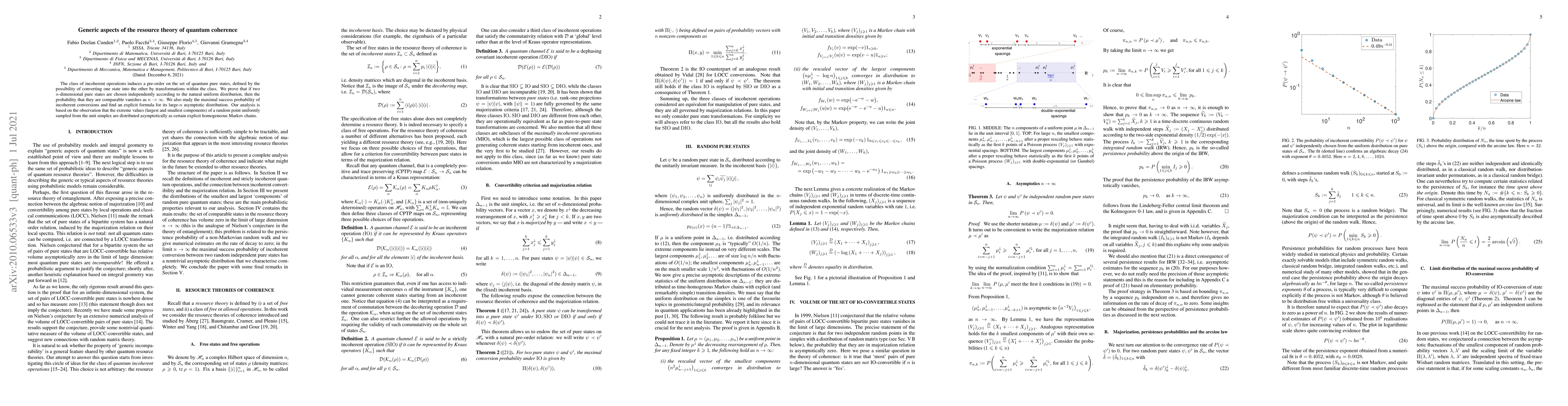 Thumbnail for Generic aspects of the resource theory of quantum coherence