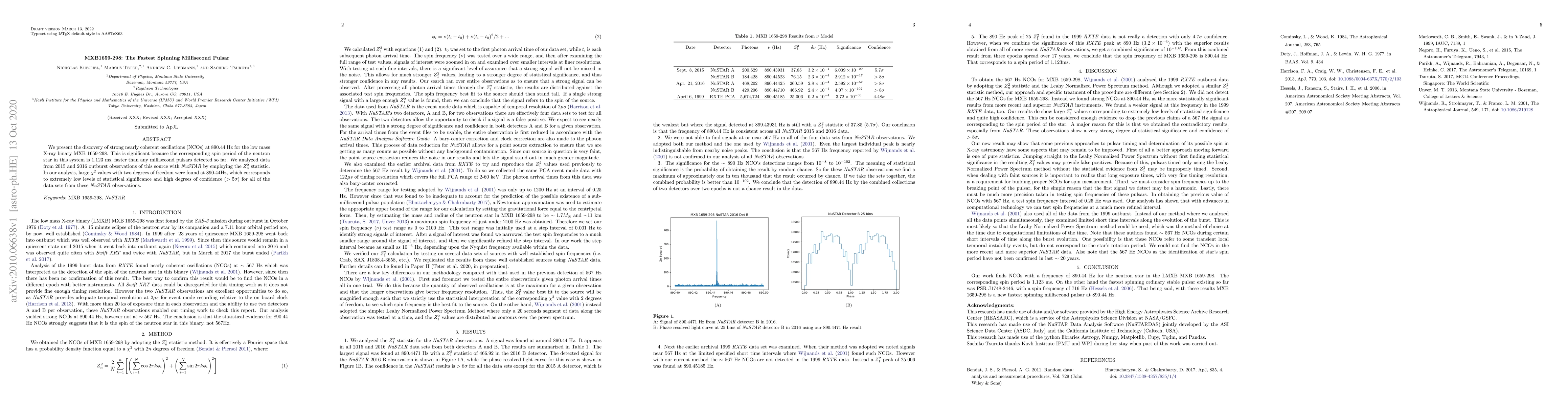 Thumbnail for MXB1659-298: The Fastest Spinning Millisecond Pulsar