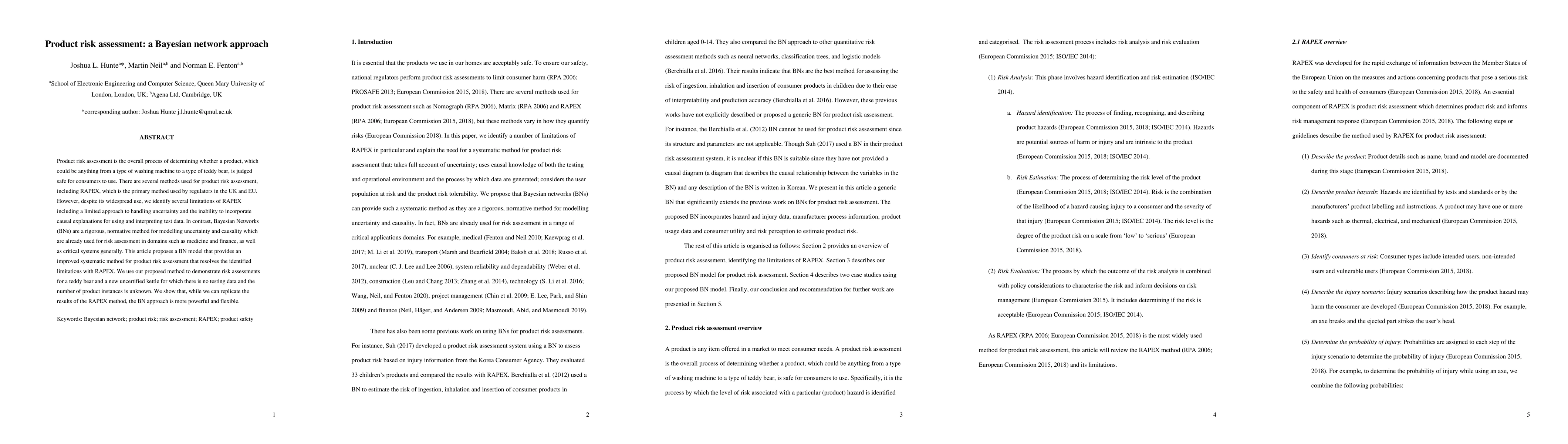 Thumbnail for Product risk assessment: a Bayesian network approach
