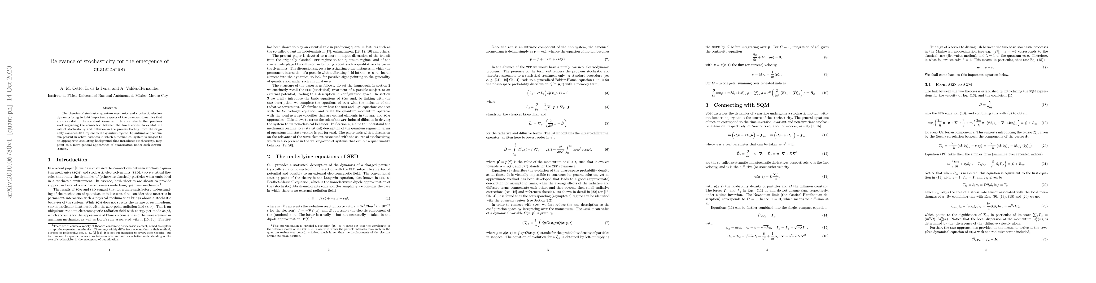 Thumbnail for Relevance of stochasticity for the emergence of quantization