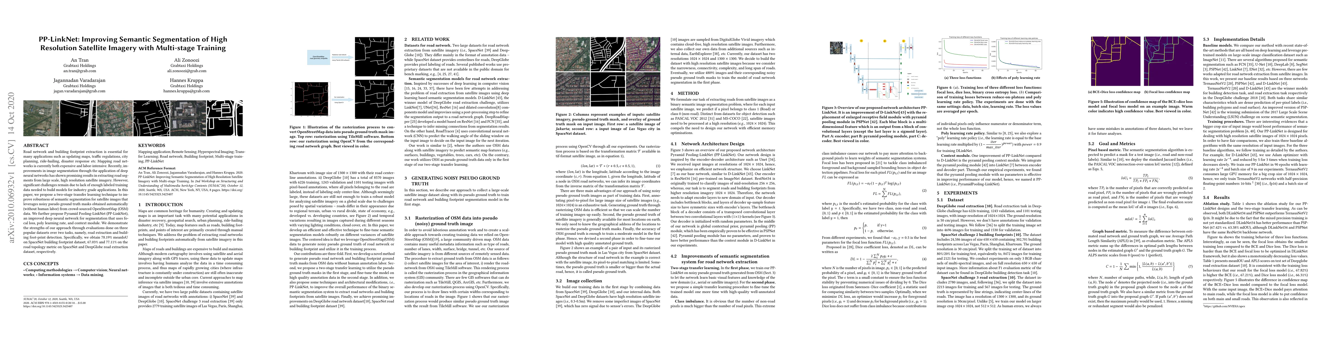 Thumbnail for PP-LinkNet: Improving Semantic Segmentation of High Resolution Satellite
  Imagery with Multi-stage Training