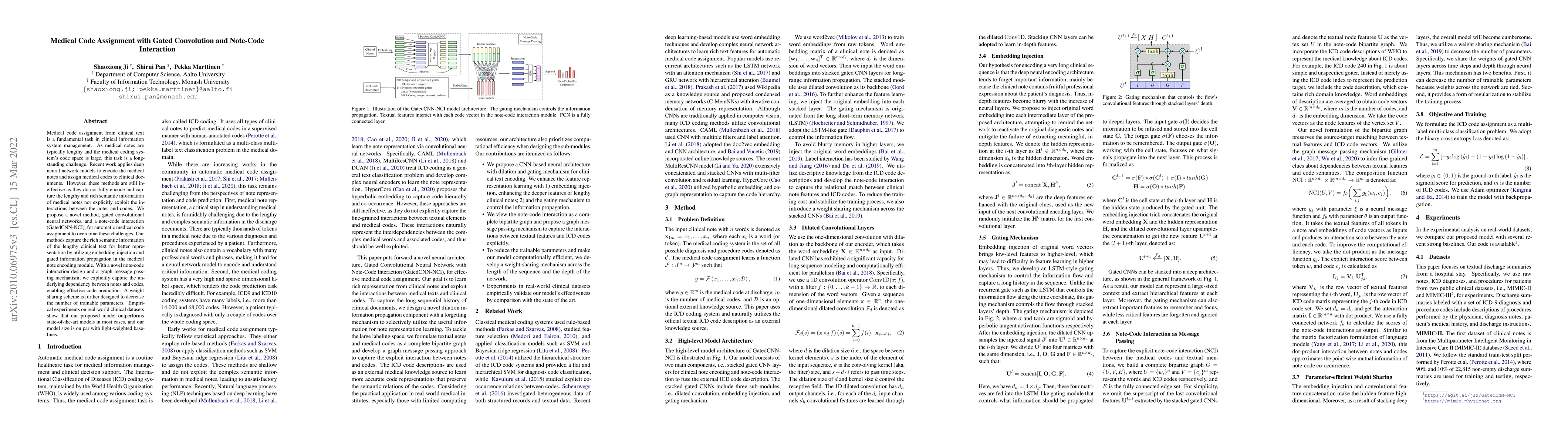 Thumbnail for Medical Code Assignment with Gated Convolution and Note-Code Interaction