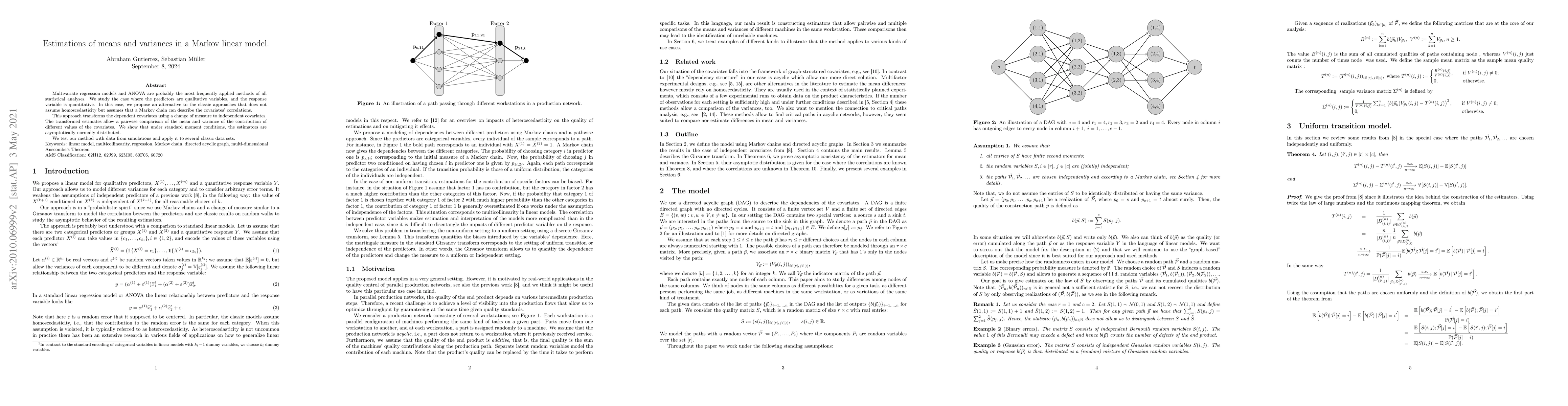 Thumbnail for Estimations of means and variances in a Markov linear model