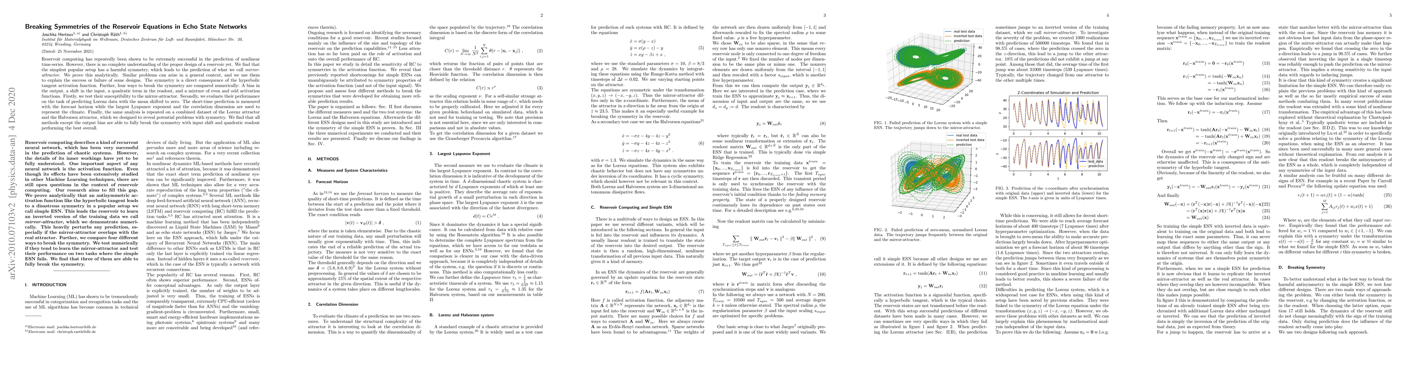 Thumbnail for Breaking Symmetries of the Reservoir Equations in Echo State Networks