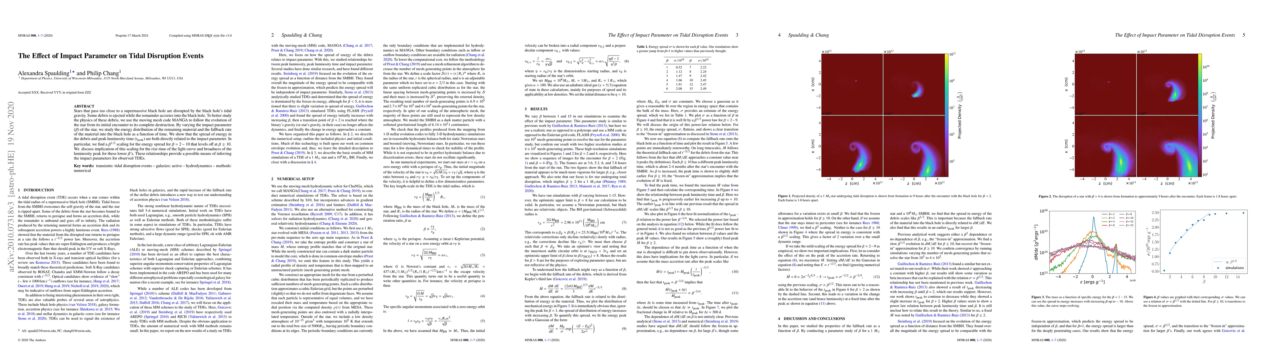 Thumbnail for The Effect of Impact Parameter on Tidal Disruption Events