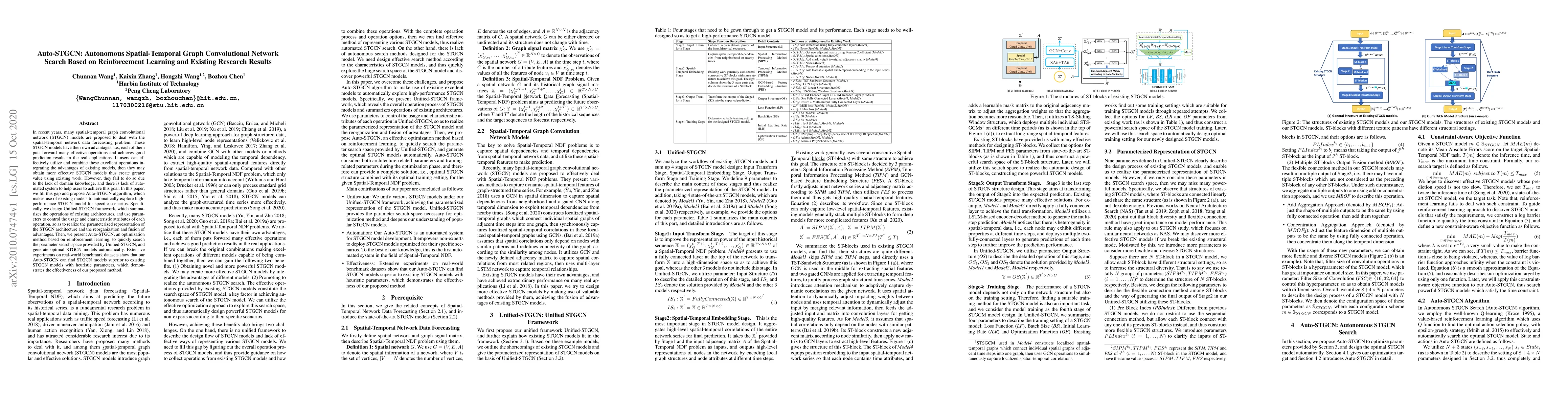 Thumbnail for Auto-STGCN: Autonomous Spatial-Temporal Graph Convolutional Network
  Search Based on Reinforcement Learning and Existing Research Results