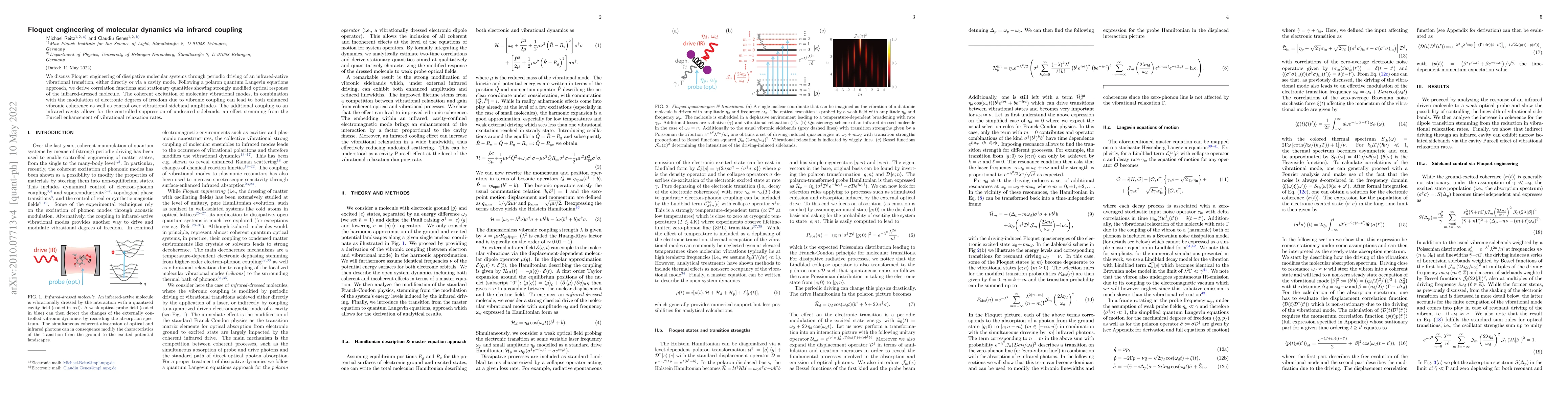 Thumbnail for Floquet engineering of molecular dynamics via infrared coupling