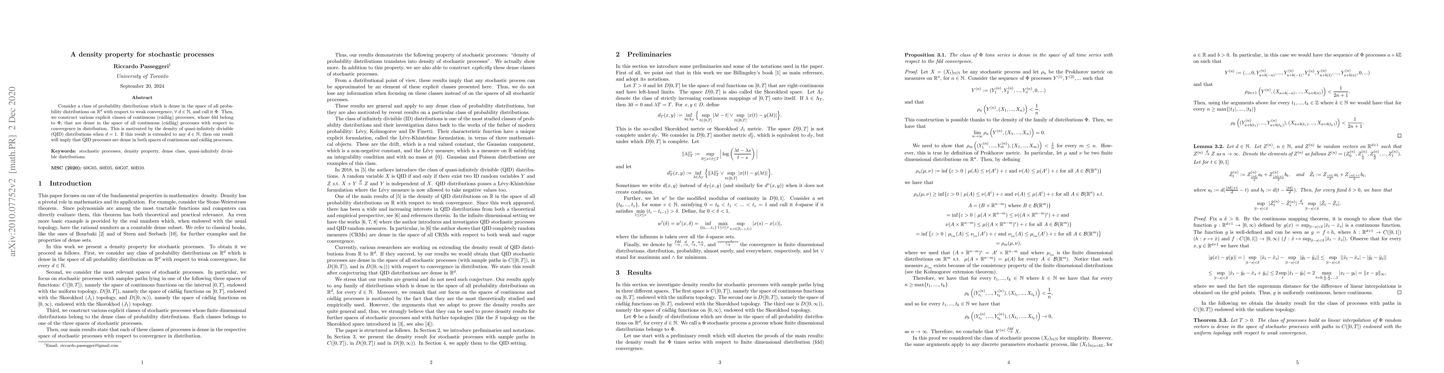 Thumbnail for A density property for stochastic processes