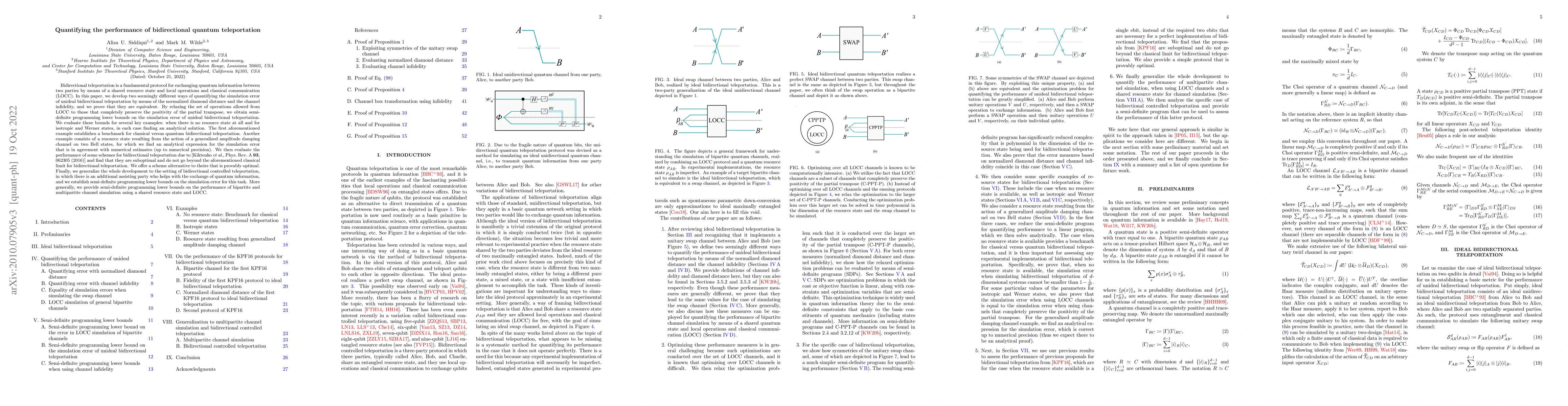 Thumbnail for Quantifying the performance of bidirectional quantum teleportation