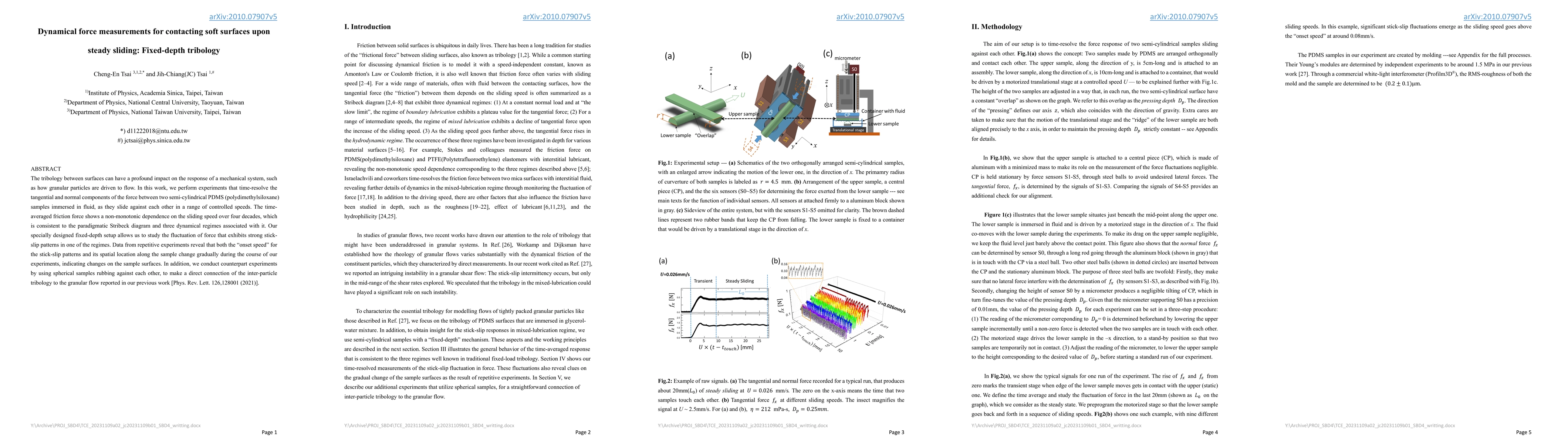 Thumbnail for Dynamical force measurements for contacting soft surfaces upon steady
  sliding: Fixed-depth tribology