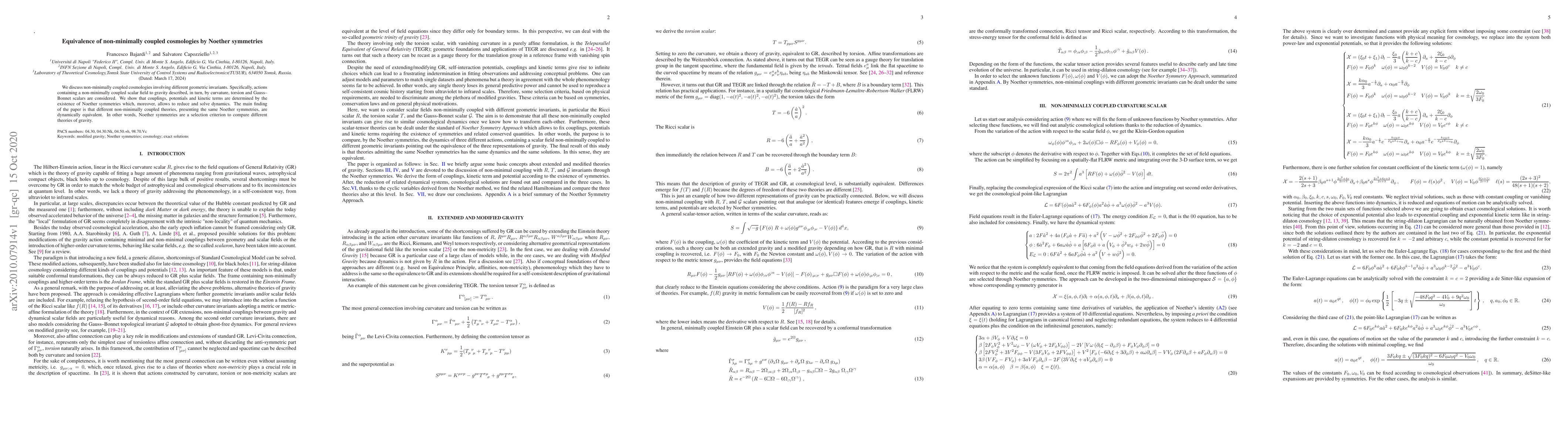 Thumbnail for Equivalence of non-minimally coupled cosmologies by Noether symmetries