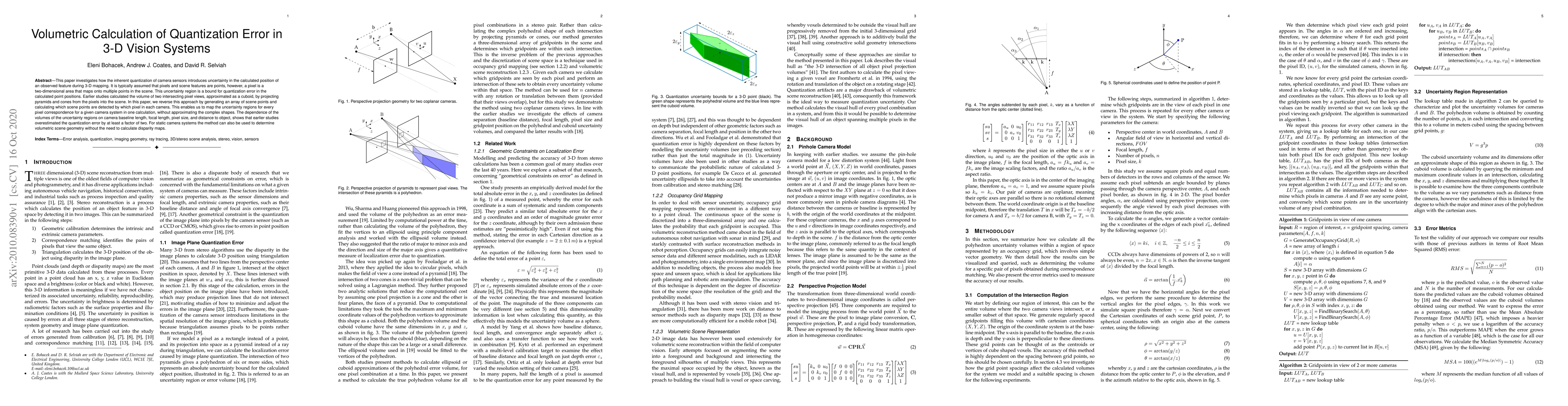 Thumbnail for Volumetric Calculation of Quantization Error in 3-D Vision Systems