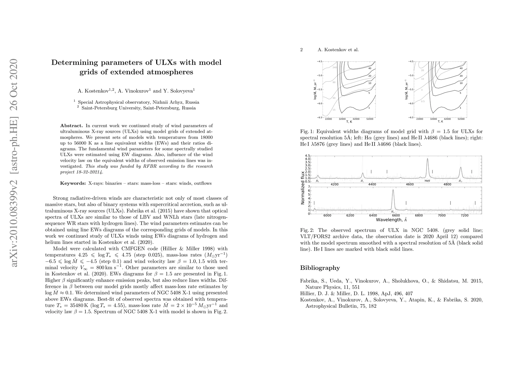 Thumbnail for Determining parameters of ULXs with model grids of extended atmospheres