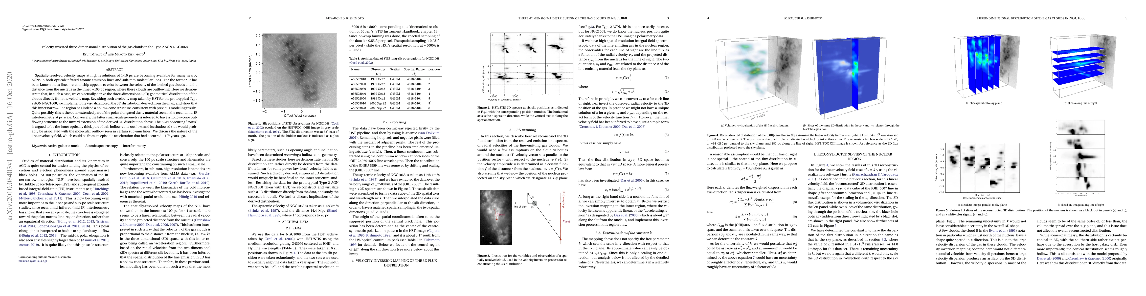Thumbnail for Velocity-inverted three-dimensional distribution of the gas clouds in
  the Type 2 AGN NGC1068