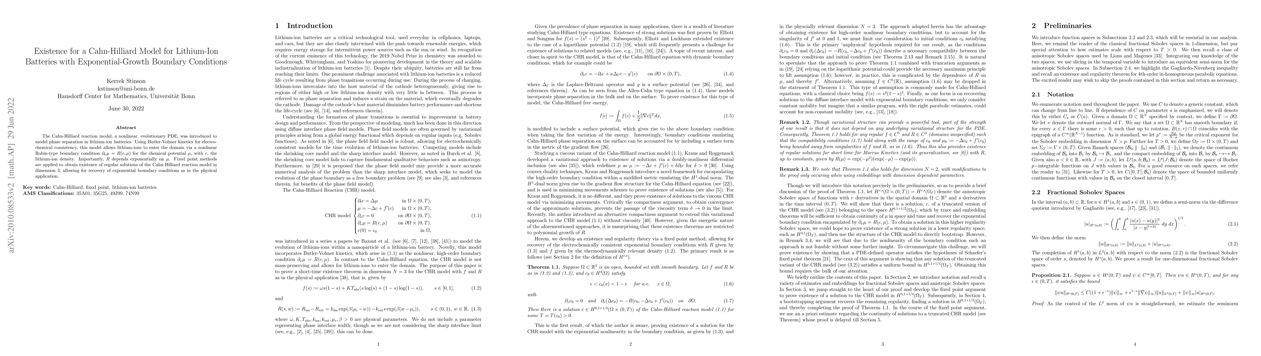 Thumbnail for Existence for a Cahn-Hilliard Model for Lithium-Ion Batteries with
  Exponential-Growth Boundary Conditions