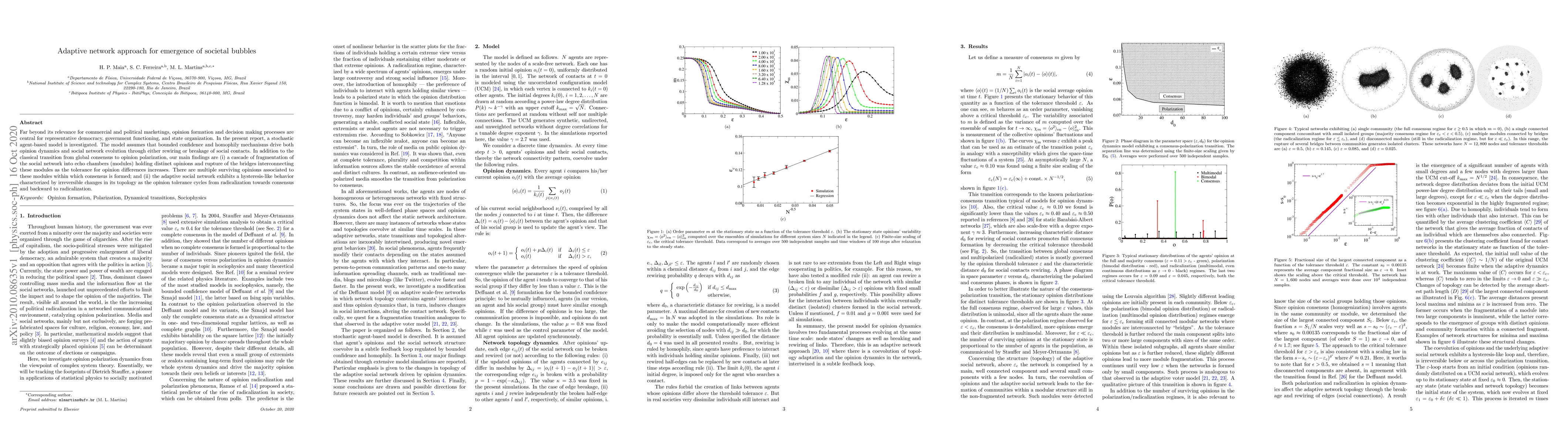 Thumbnail for Adaptive network approach for emergence of societal bubbles