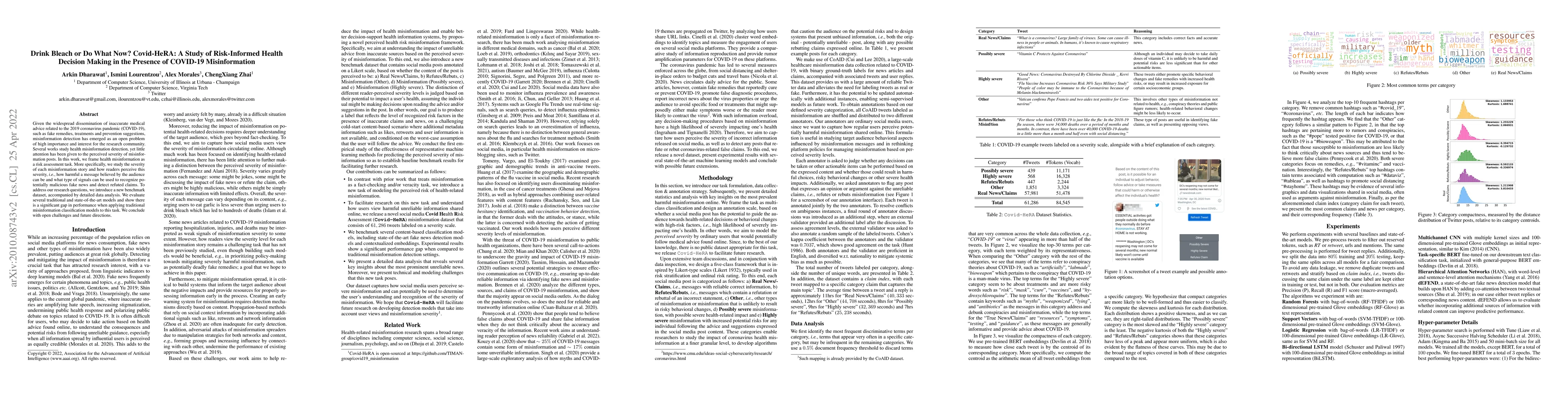 Thumbnail for Drink Bleach or Do What Now? Covid-HeRA: A Study of Risk-Informed Health
  Decision Making in the Presence of COVID-19 Misinformation