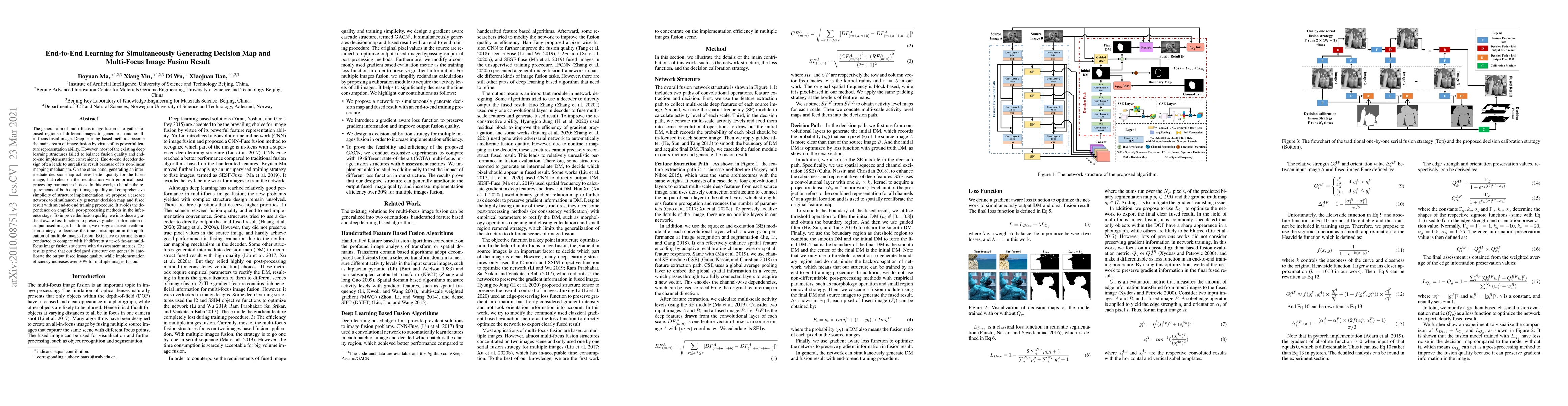 Thumbnail for End-to-End Learning for Simultaneously Generating Decision Map and
  Multi-Focus Image Fusion Result