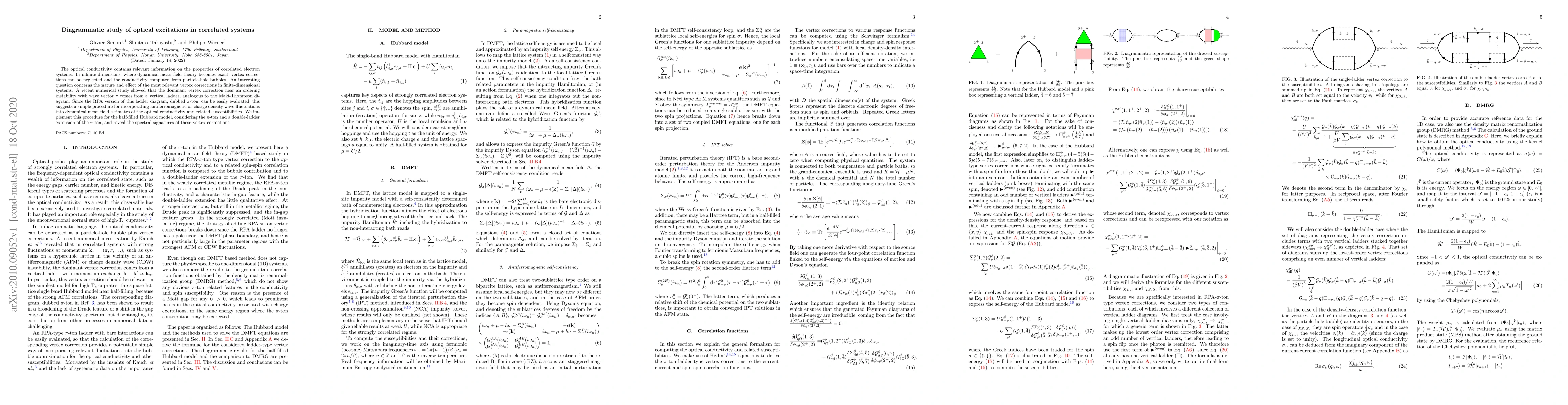 Thumbnail for Diagrammatic study of optical excitations in correlated systems
