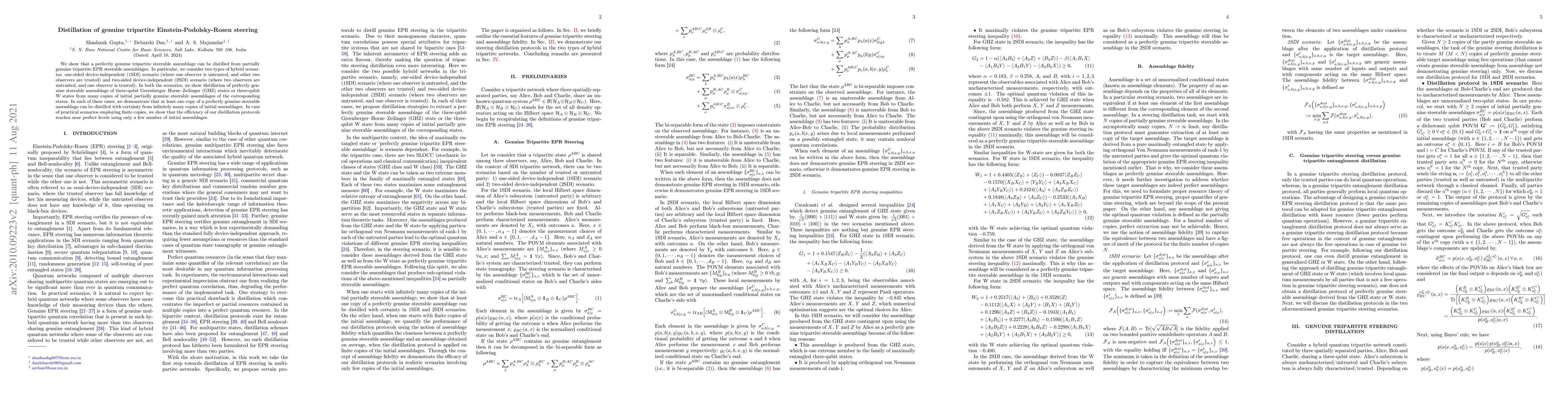 Thumbnail for Distillation of genuine tripartite Einstein-Podolsky-Rosen steering