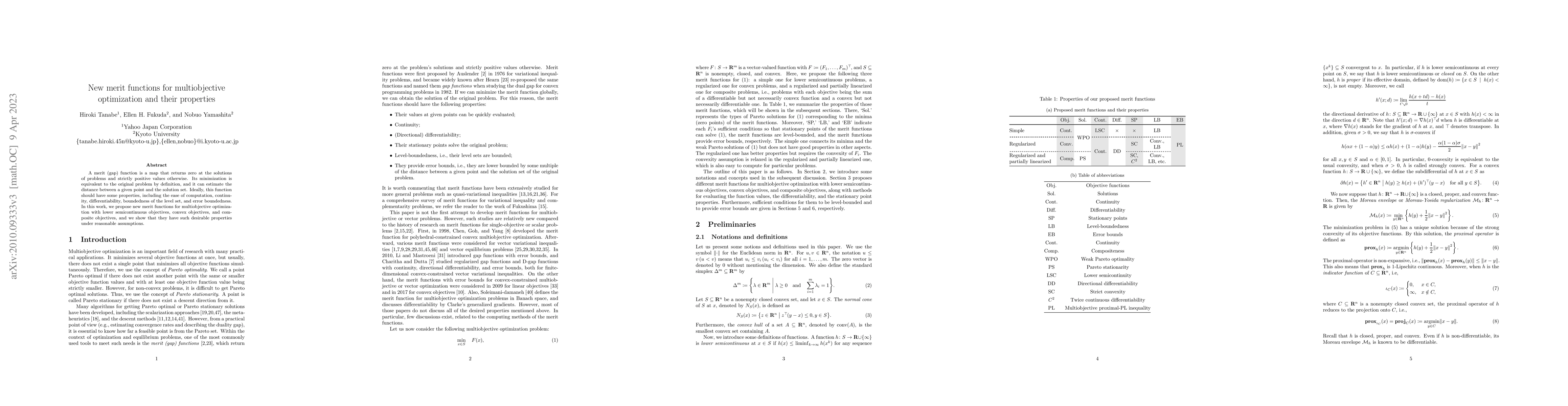 Thumbnail for New merit functions for multiobjective optimization and their properties