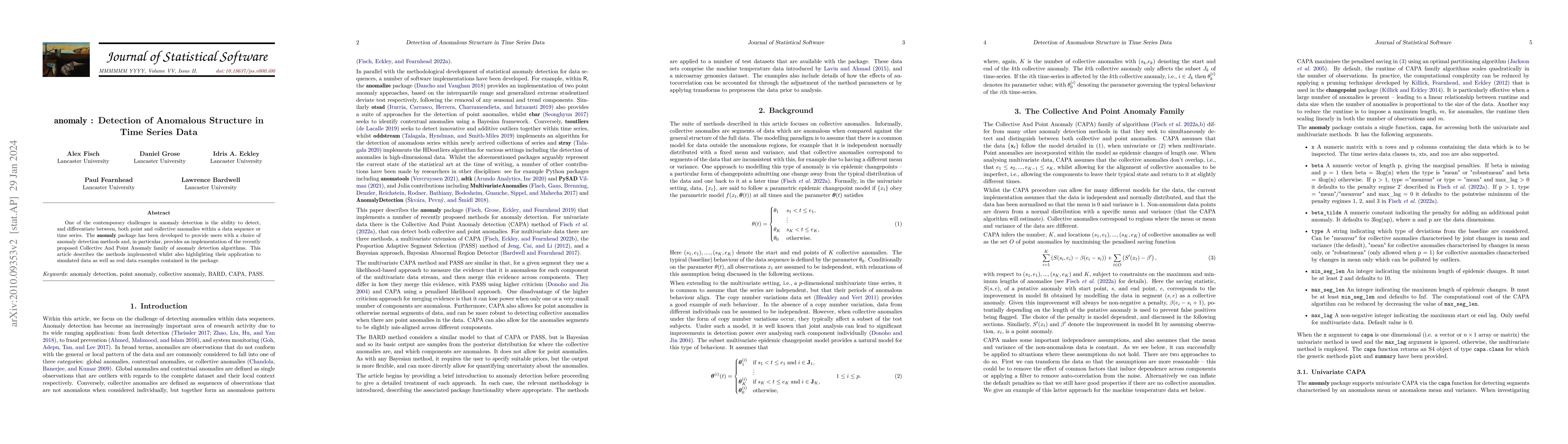 Thumbnail for anomaly : Detection of Anomalous Structure in Time Series Data