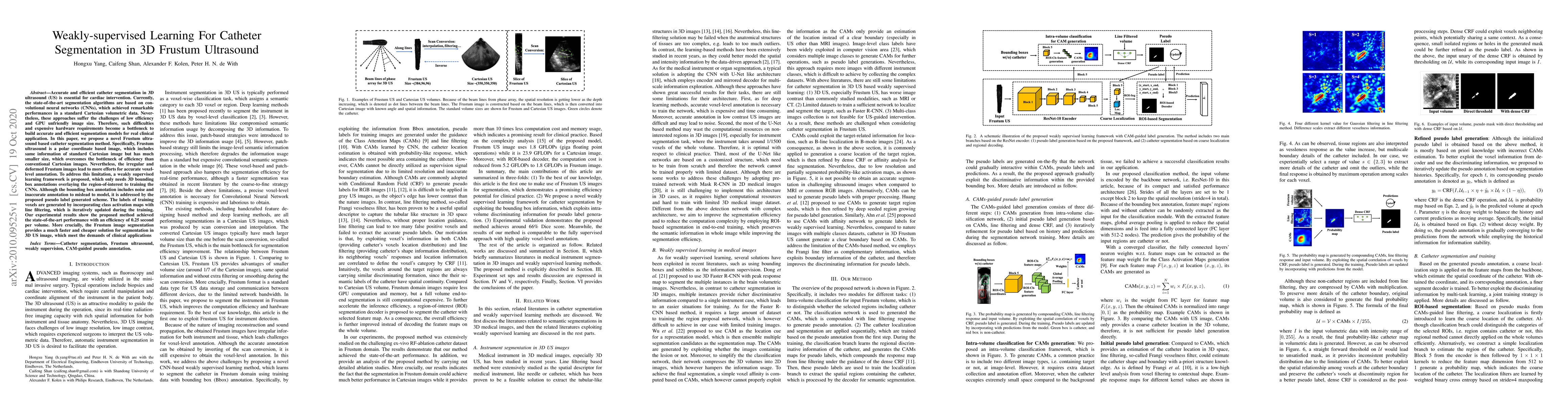 Thumbnail for Weakly-supervised Learning For Catheter Segmentation in 3D Frustum
  Ultrasound