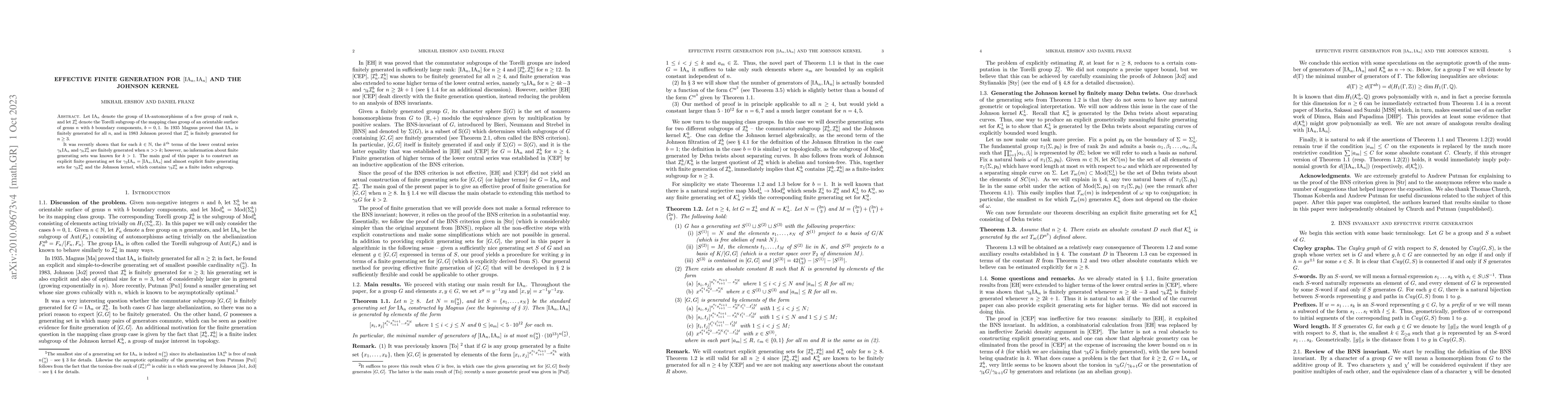 Thumbnail for Effective finite generation for [IA_n,IA_n] and the Johnson kernel
