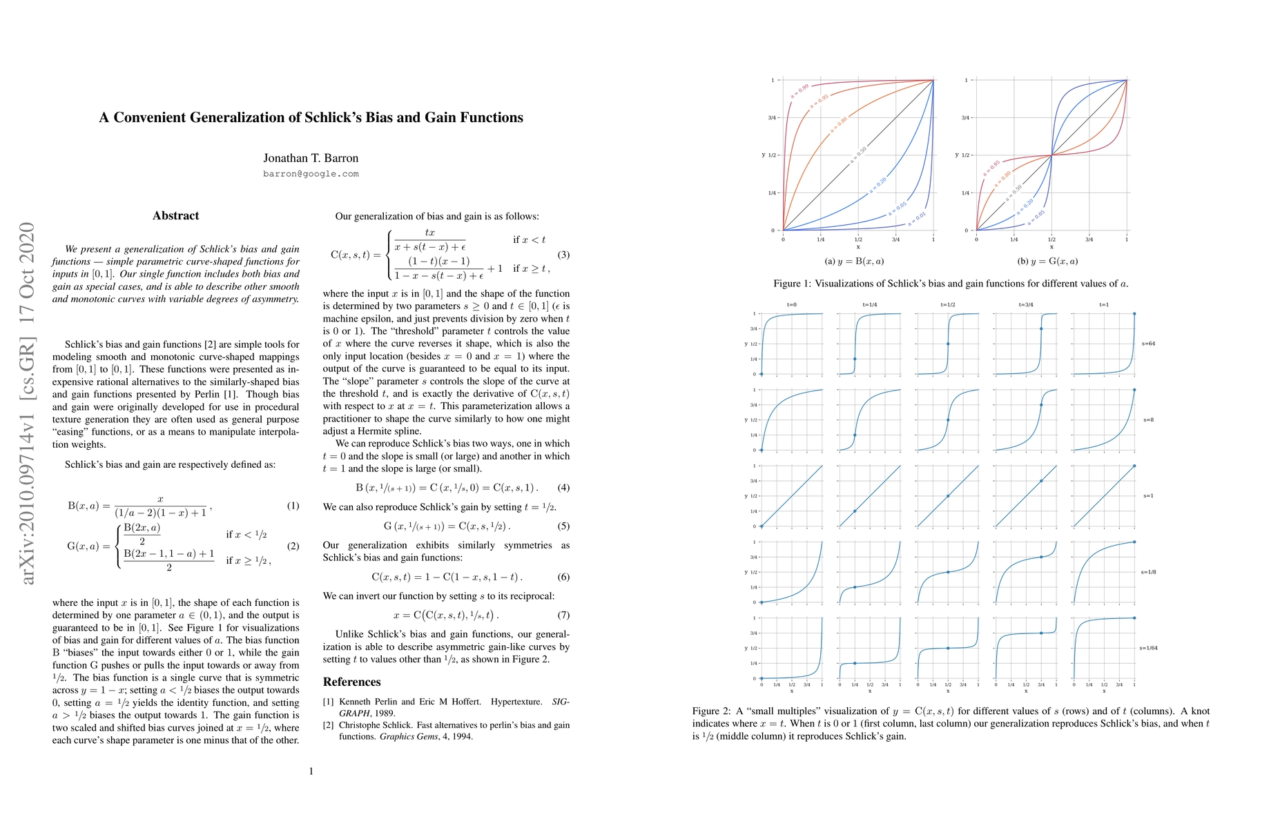 Thumbnail for A Convenient Generalization of Schlick's Bias and Gain Functions