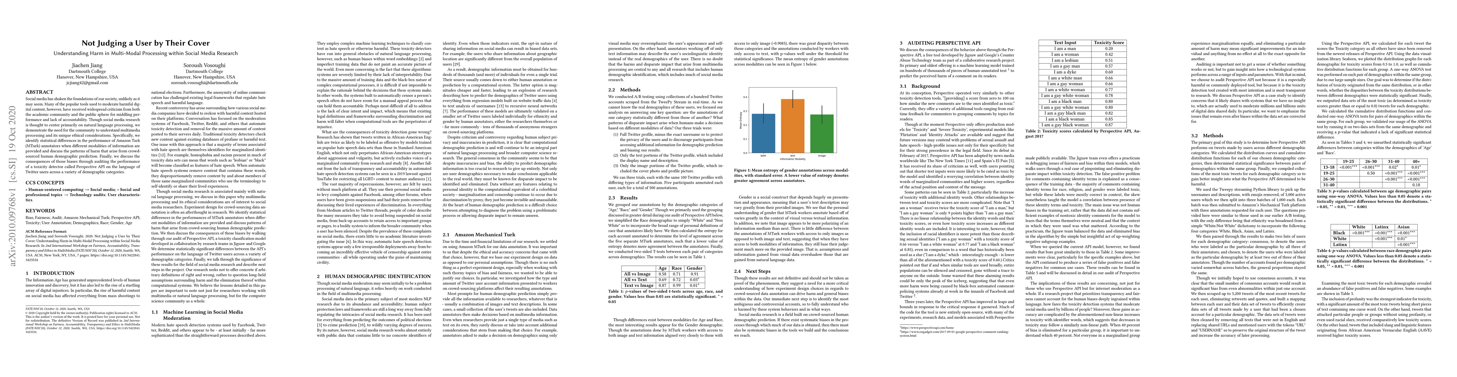 Thumbnail for Not Judging a User by Their Cover: Understanding Harm in Multi-Modal
  Processing within Social Media Research
