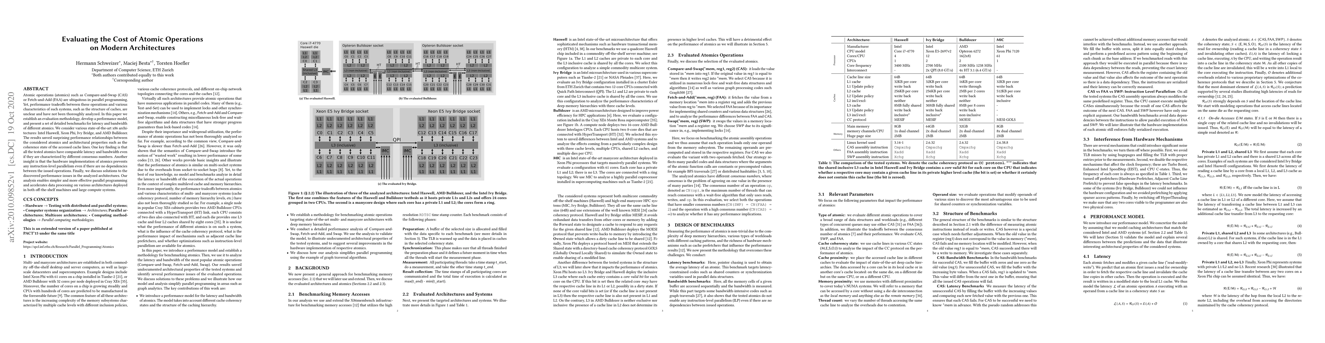 Thumbnail for Evaluating the Cost of Atomic Operations on Modern Architectures
