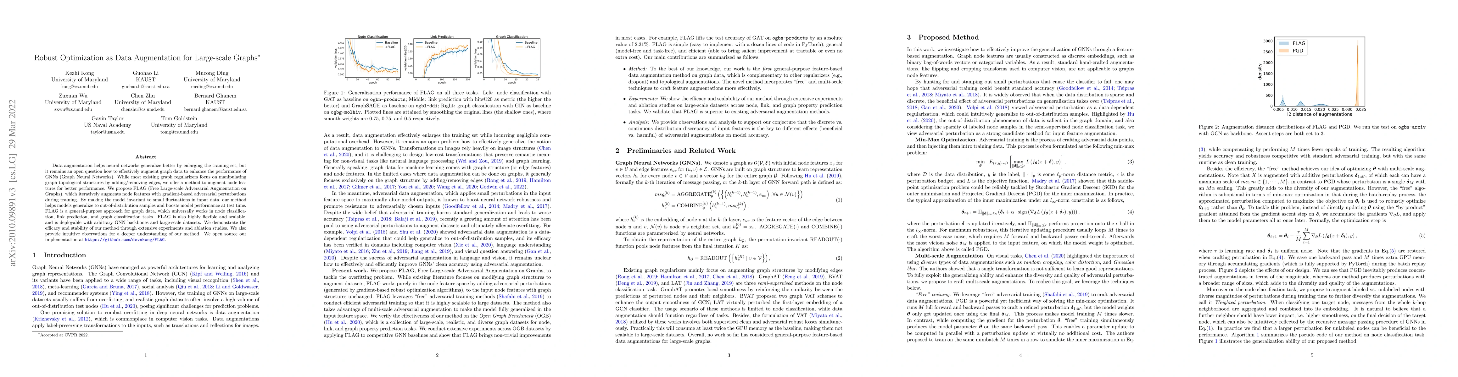 Thumbnail for Robust Optimization as Data Augmentation for Large-scale Graphs