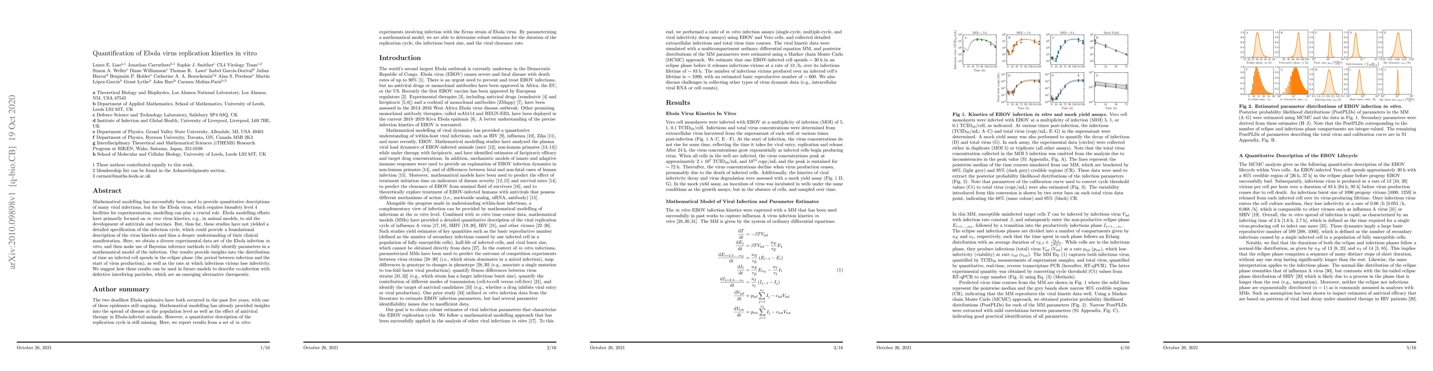 Thumbnail for Quantification of Ebola virus replication kinetics in vitro