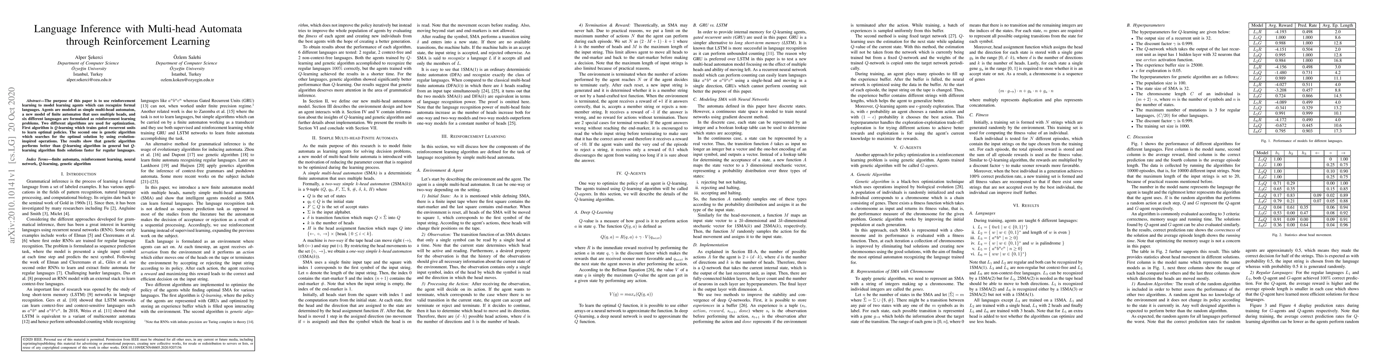 Thumbnail for Language Inference with Multi-head Automata through Reinforcement
  Learning