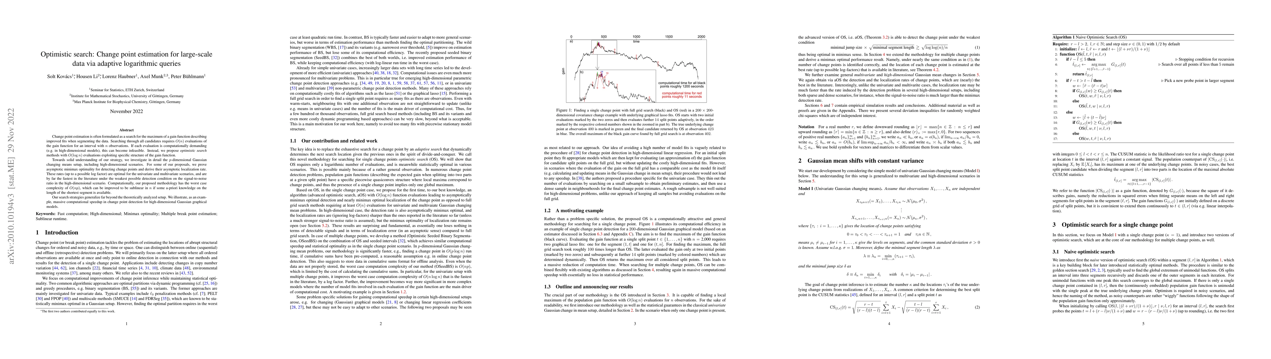 Thumbnail for Optimistic search: Change point estimation for large-scale data via
  adaptive logarithmic queries