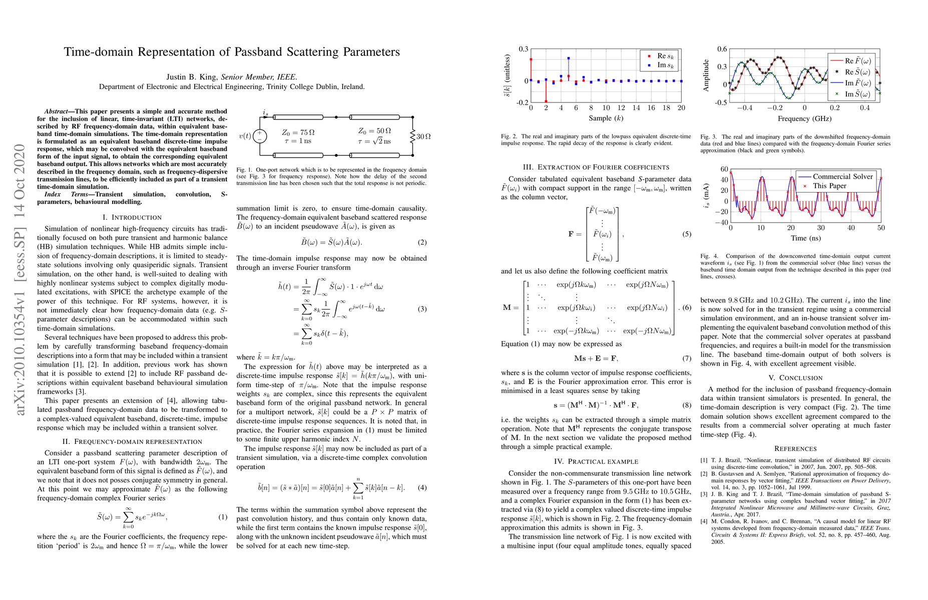 Thumbnail for Time-domain Representation of Passband Scattering Parameters