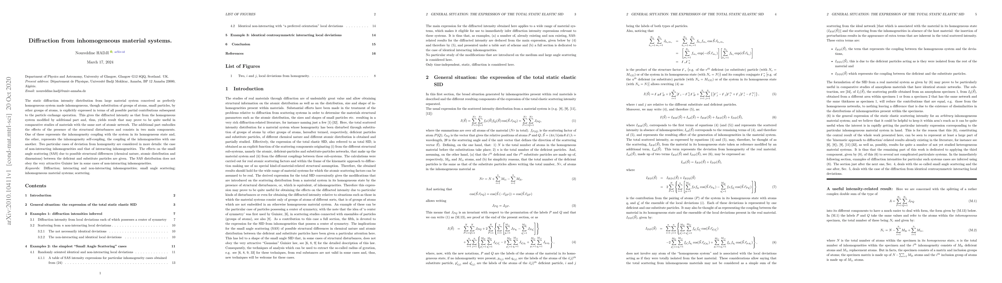 Thumbnail for Diffraction from inhomogeneous material systems