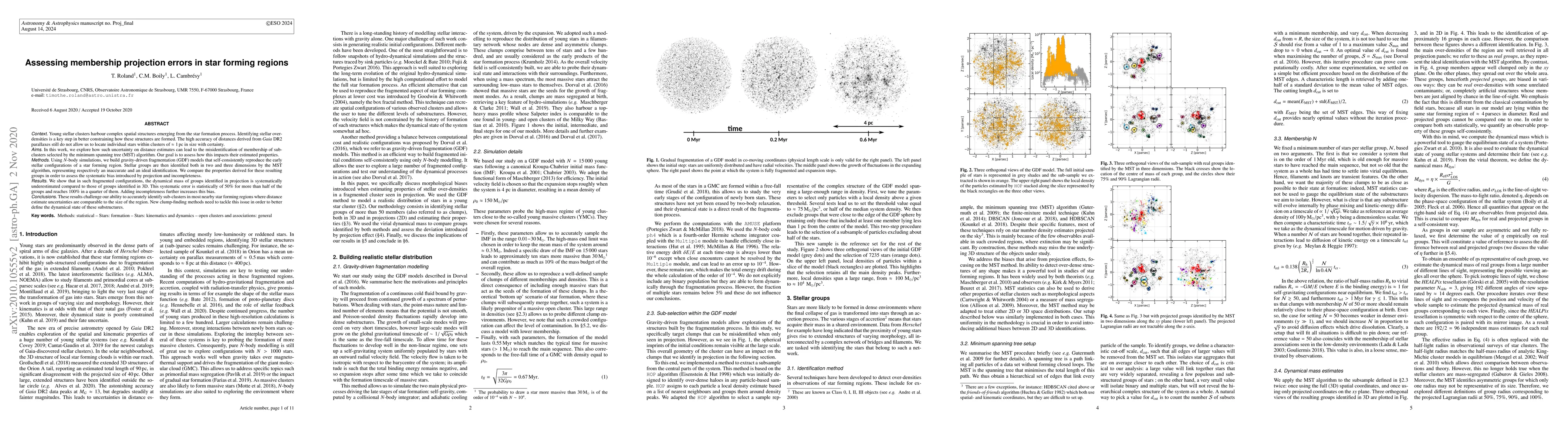 Thumbnail for Assessing membership projection errors in star forming regions