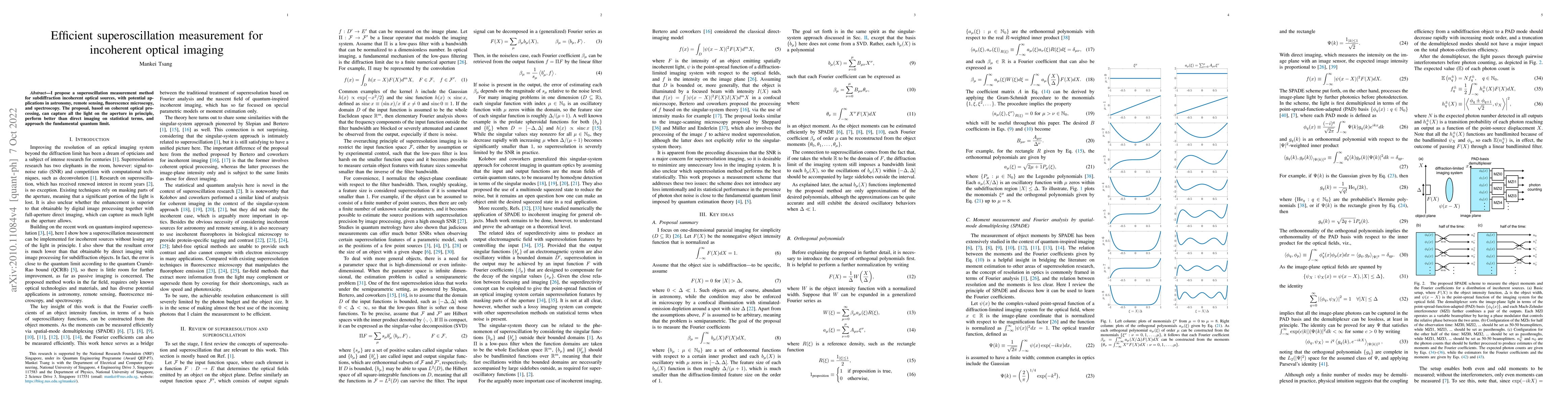 Thumbnail for Efficient superoscillation measurement for incoherent optical imaging